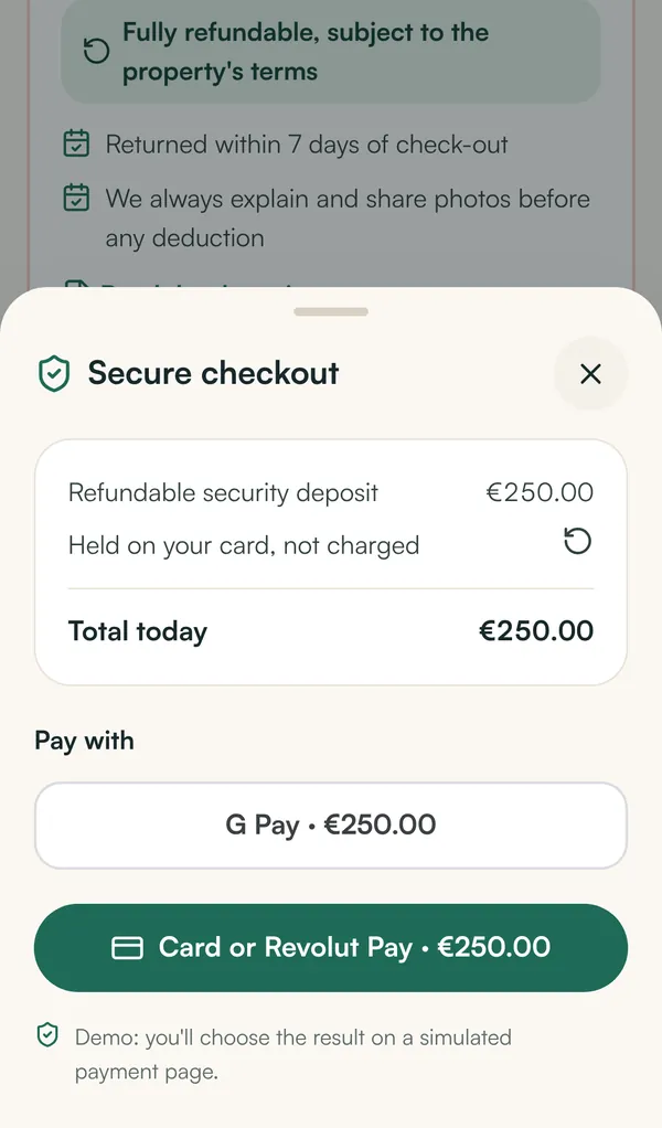 Secure checkout